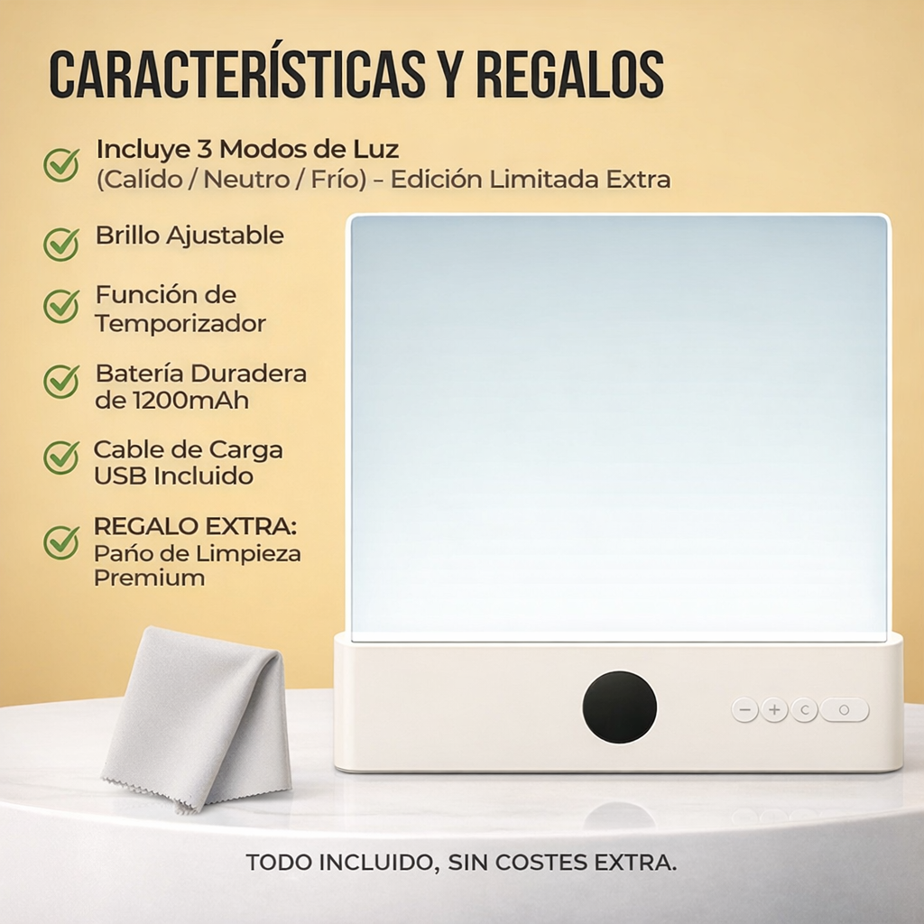 Panel de Luz para Lecturas Nocturnas