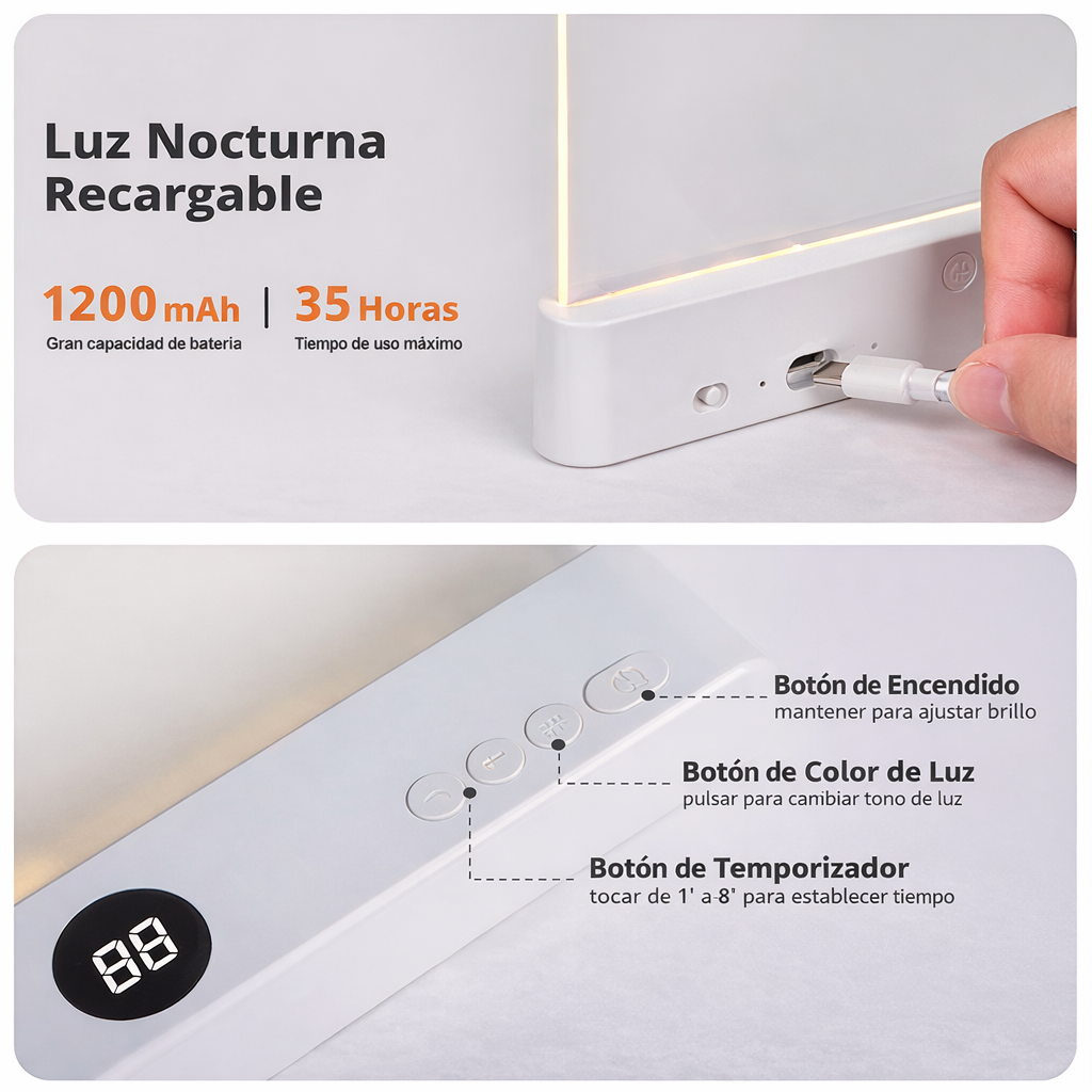 Panel de Luz para Lecturas Nocturnas