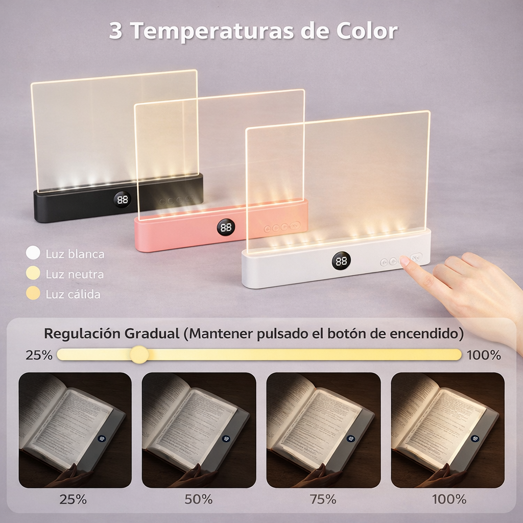 Panel de Luz para Lecturas Nocturnas